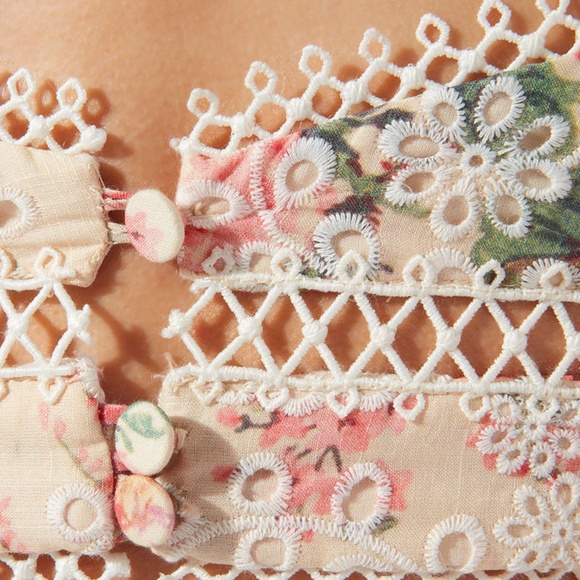 ZIMMERMANN Laelia Diamond Frill  Bralette + Skirt - Picture 3 of 13